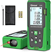 Telémetro láser- Ginour 50m Medidor Láser de Distancia- Precisión ±1.5mm- 99 Almacenamiento de Datos- Pantalla…